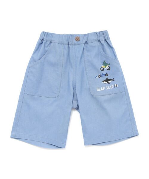 SLAP SLIP / スラップ スリップ ショート・ハーフ・半端丈パンツ | 【らくのび/接触冷感】ポケットプリント選べるカラフルツイルハーフパンツ(80~130cm) | 詳細4