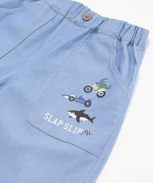SLAP SLIP / スラップ スリップ ショート・ハーフ・半端丈パンツ | 【らくのび/接触冷感】ポケットプリント選べるカラフルツイルハーフパンツ(80~130cm) | 詳細7
