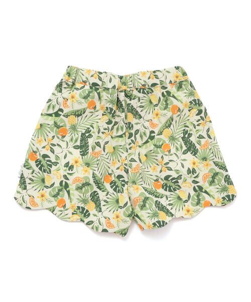 SLAP SLIP / スラップ スリップ ショート・ハーフ・半端丈パンツ | 【お揃い/接触冷感】ドットフルーツボタニカル柄ショートパンツ(90~130cm) | 詳細13