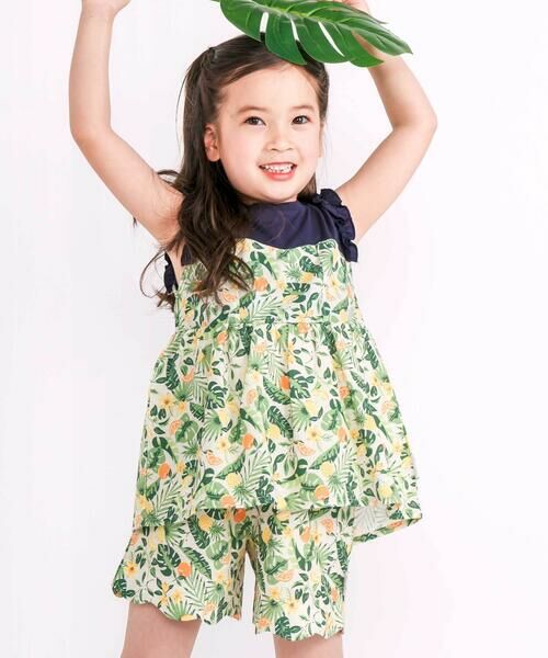 SLAP SLIP / スラップ スリップ ショート・ハーフ・半端丈パンツ | 【お揃い/接触冷感】ドットフルーツボタニカル柄ショートパンツ(90~130cm) | 詳細9