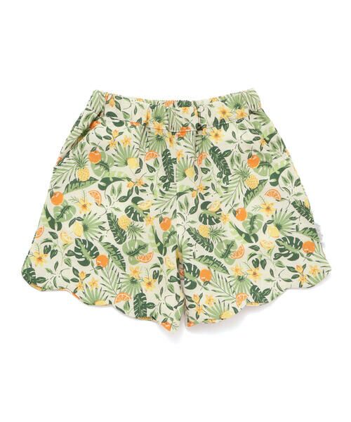 SLAP SLIP/スラップ スリップ 【お揃い/接触冷感】ドットフルーツボタニカル柄ショートパンツ(90~130cm) ベージュ系(ボタニカル柄) 120cm SLAP SLIP/スラップ スリップ 【お揃い/接触冷感】ドットフルーツボタニカル柄ショートパンツ(90~130cm) ベージュ系(ボタニカル柄) 120cm