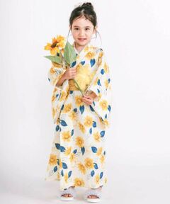 SLAP SLIP / スラップ スリップ 着物・浴衣・小物類 | 【お揃い】カンタン着付けプルオーバー浴衣+帯2種類 3点セット(90~140cm)