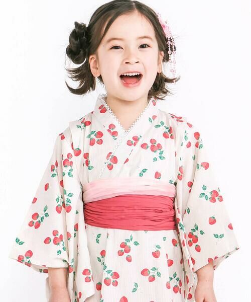 SLAP SLIP / スラップ スリップ 着物・浴衣・小物類 | 【お揃い】カンタン着付けプルオーバー浴衣+帯2種類 3点セット(90~140cm) | 詳細14