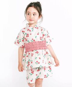 SLAP SLIP / スラップ スリップ 着物・浴衣・小物類 | 【お揃い】モチーフ総柄甚平+作り帯セット(80~130cm)