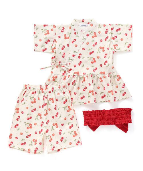 SLAP SLIP / スラップ スリップ 着物・浴衣・小物類 | 【お揃い】モチーフ総柄甚平+作り帯セット(80~130cm) | 詳細9