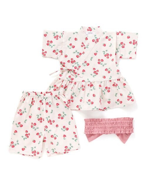 SLAP SLIP / スラップ スリップ 着物・浴衣・小物類 | 【お揃い】モチーフ総柄甚平+作り帯セット(80~130cm) | 詳細14