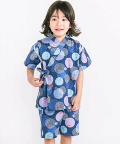 SLAP SLIP / スラップ スリップ 着物・浴衣・小物類 | 【お揃い】モチーフ総柄甚平(80~130cm)