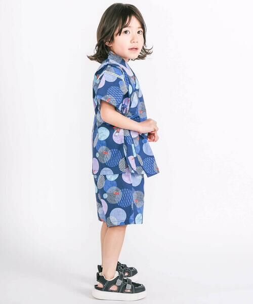 SLAP SLIP / スラップ スリップ 着物・浴衣・小物類 | 【お揃い】モチーフ総柄甚平(80~130cm) | 詳細13