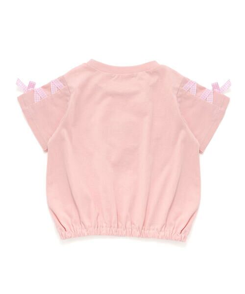 SLAP SLIP / スラップ スリップ Tシャツ | 【マイメロディ＆クロミ×SLAPSLIP】キャラクタープリント編み上げリボンスリーブTシャツ(90~130cm) | 詳細9