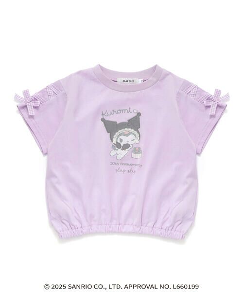 SLAP SLIP / スラップ スリップ Tシャツ | 【マイメロディ＆クロミ×SLAPSLIP】キャラクタープリント編み上げリボンスリーブTシャツ(90~130cm) | 詳細11