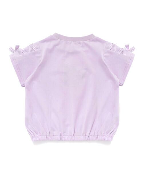 SLAP SLIP / スラップ スリップ Tシャツ | 【マイメロディ＆クロミ×SLAPSLIP】キャラクタープリント編み上げリボンスリーブTシャツ(90~130cm) | 詳細12