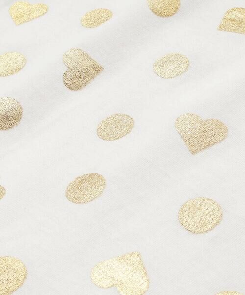 SLAP SLIP / スラップ スリップ Tシャツ | 【接触冷感】裾フリルハートドット箔プリント柄Tシャツ(80~130cm) | 詳細5