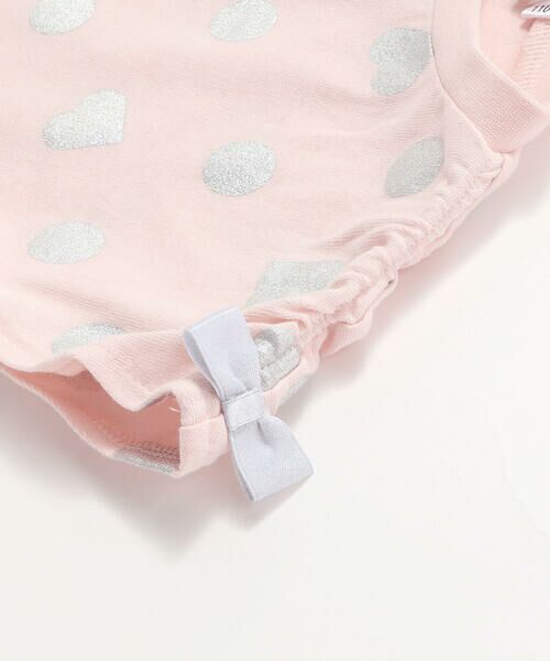 SLAP SLIP / スラップ スリップ Tシャツ | 【接触冷感】裾フリルハートドット箔プリント柄Tシャツ(80~130cm) | 詳細10