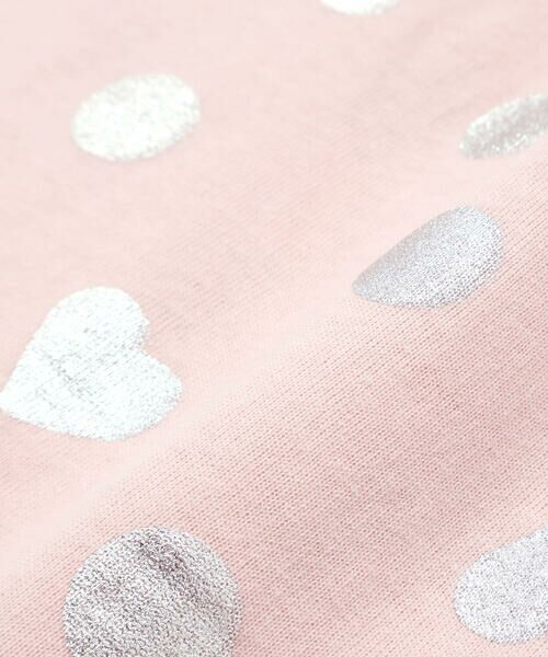 SLAP SLIP / スラップ スリップ Tシャツ | 【接触冷感】裾フリルハートドット箔プリント柄Tシャツ(80~130cm) | 詳細13