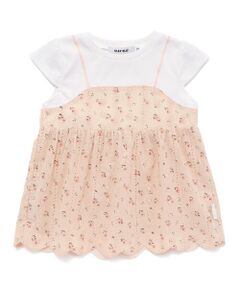 SLAP SLIP / スラップ スリップ Tシャツ | 花柄レースキャミソールドッキングTシャツ(80~130cm)