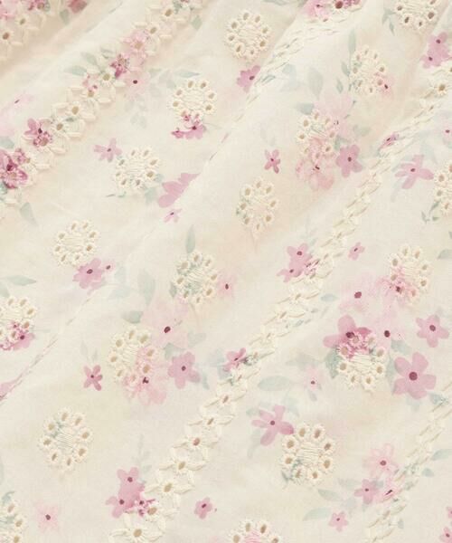 SLAP SLIP / スラップ スリップ Tシャツ | 花柄レースキャミソールドッキングTシャツ(80~130cm) | 詳細13