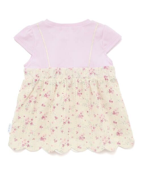 SLAP SLIP / スラップ スリップ Tシャツ | 花柄レースキャミソールドッキングTシャツ(80~130cm) | 詳細6