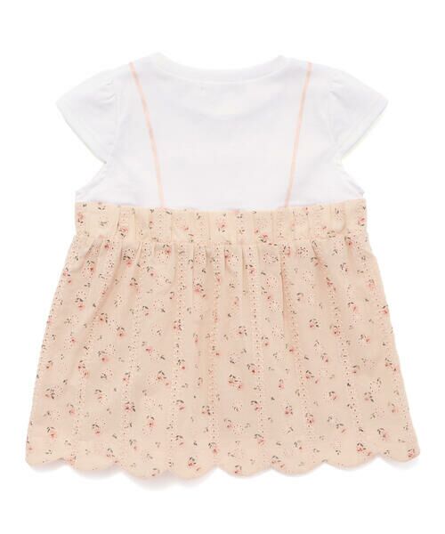 SLAP SLIP / スラップ スリップ Tシャツ | 花柄レースキャミソールドッキングTシャツ(80~130cm) | 詳細16