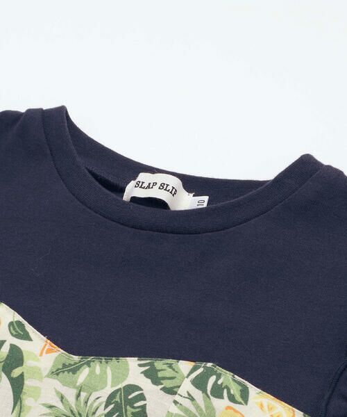 SLAP SLIP / スラップ スリップ Tシャツ | 【お揃い/接触冷感】ドットフルーツボタニカル柄ドッキングノースリーブトップス(80~130cm) | 詳細5