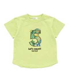 SLAP SLIP / スラップ スリップ Tシャツ | 【お揃い/接触冷感】総柄ナンバリングカウントパッチTシャツ(80~130cm)