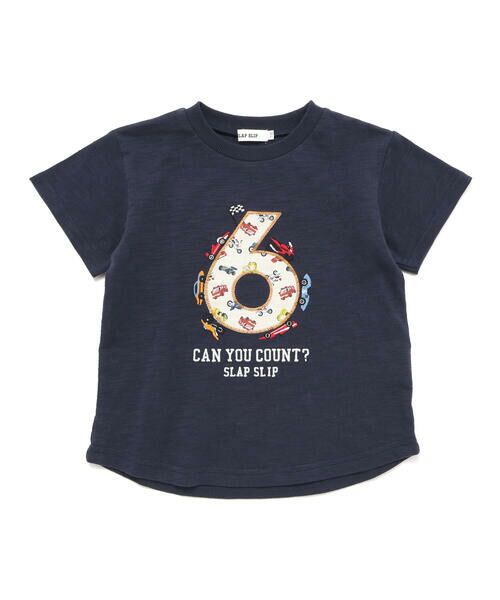 SLAP SLIP / スラップ スリップ Tシャツ | 【お揃い/接触冷感】総柄ナンバリングカウントパッチTシャツ(80~130cm) | 詳細5