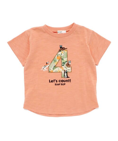 SLAP SLIP / スラップ スリップ Tシャツ | 【お揃い/接触冷感】総柄ナンバリングカウントパッチTシャツ(80~130cm) | 詳細19