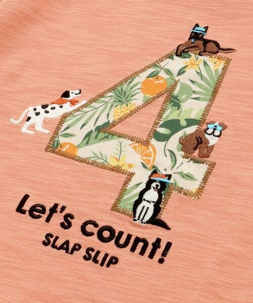 SLAP SLIP / スラップ スリップ Tシャツ | 【お揃い/接触冷感】総柄ナンバリングカウントパッチTシャツ(80~130cm) | 詳細21