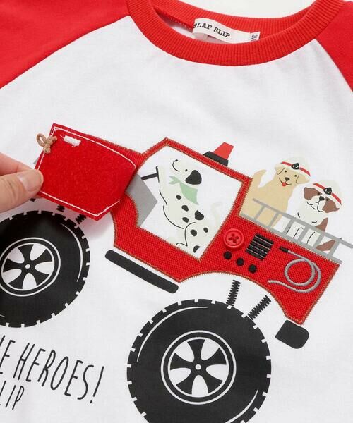 SLAP SLIP / スラップ スリップ Tシャツ | 【接触冷感】くるまラグランスリーブTシャツ(80~130cm) | 詳細7