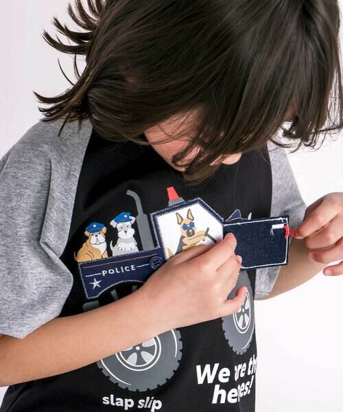 SLAP SLIP / スラップ スリップ Tシャツ | 【接触冷感】くるまラグランスリーブTシャツ(80~130cm) | 詳細10