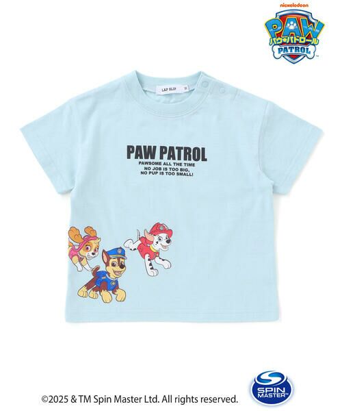 SLAP SLIP / スラップ スリップ Tシャツ | 【パウ・パトロール×SLAPSLIP】無地ボーダーぐるっとキャラクタープリントTシャツ(90~130cm) | 詳細1