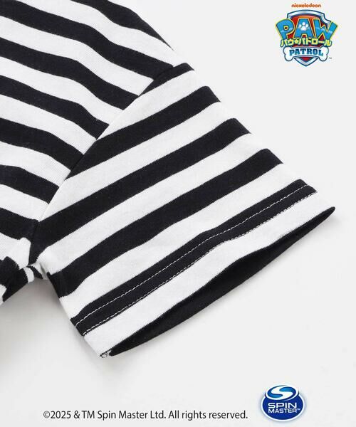 SLAP SLIP / スラップ スリップ Tシャツ | 【パウ・パトロール×SLAPSLIP】無地ボーダーぐるっとキャラクタープリントTシャツ(90~130cm) | 詳細7