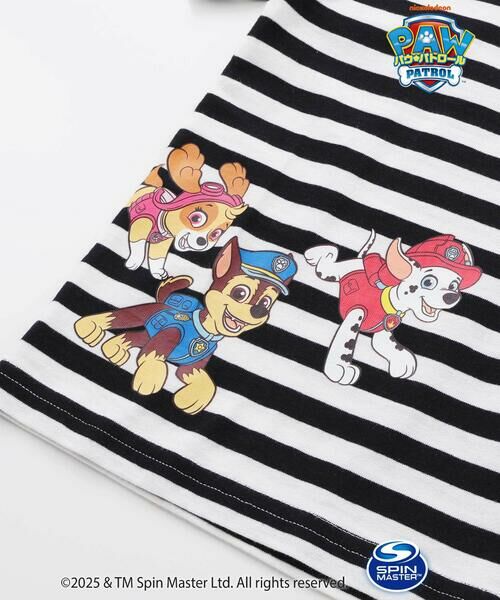 SLAP SLIP / スラップ スリップ Tシャツ | 【パウ・パトロール×SLAPSLIP】無地ボーダーぐるっとキャラクタープリントTシャツ(90~130cm) | 詳細8