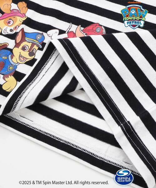 SLAP SLIP / スラップ スリップ Tシャツ | 【パウ・パトロール×SLAPSLIP】無地ボーダーぐるっとキャラクタープリントTシャツ(90~130cm) | 詳細10