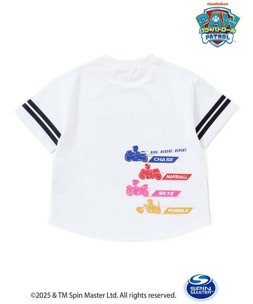 SLAP SLIP / スラップ スリップ Tシャツ | 【パウ・パトロール×SLAPSLIP】袖ラインMoto PupsキャラクタープリントTシャツ(90~130cm) | 詳細2