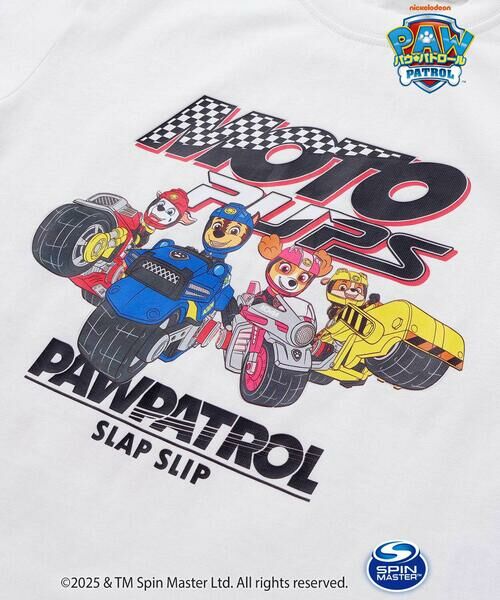 SLAP SLIP / スラップ スリップ Tシャツ | 【パウ・パトロール×SLAPSLIP】袖ラインMoto PupsキャラクタープリントTシャツ(90~130cm) | 詳細3