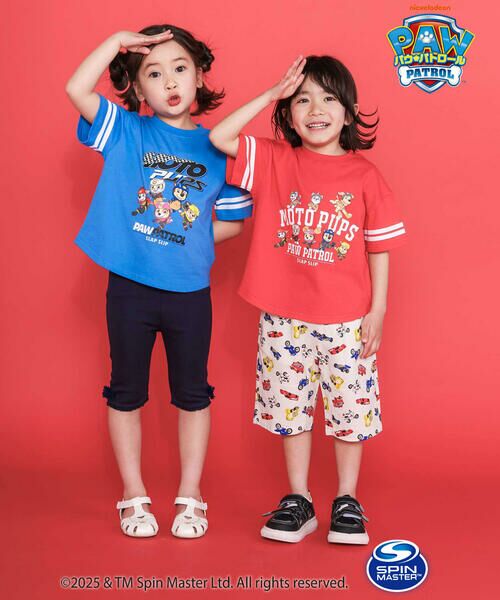 SLAP SLIP / スラップ スリップ Tシャツ | 【パウ・パトロール×SLAPSLIP】袖ラインMoto PupsキャラクタープリントTシャツ(90~130cm) | 詳細5