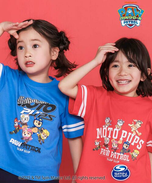 SLAP SLIP / スラップ スリップ Tシャツ | 【パウ・パトロール×SLAPSLIP】袖ラインMoto PupsキャラクタープリントTシャツ(90~130cm) | 詳細6