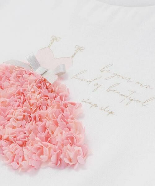 SLAP SLIP / スラップ スリップ Tシャツ | 【接触冷感】カラフルシフォンバレリーナモチーフ肩見せTシャツ(80~130cm) | 詳細6