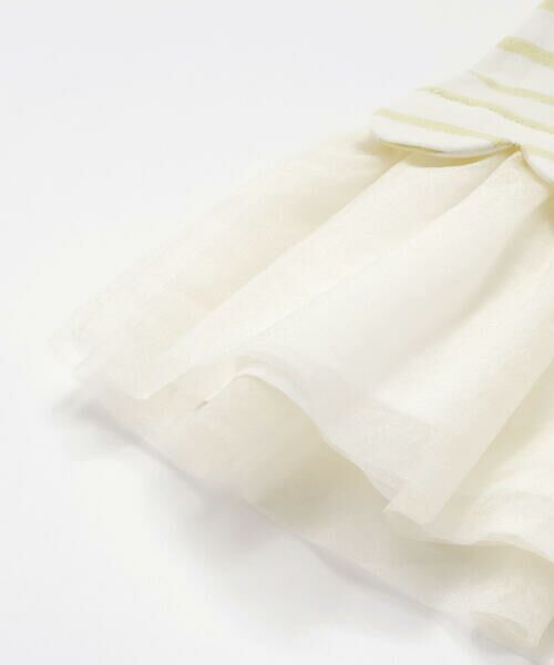 SLAP SLIP / スラップ スリップ Tシャツ | チュールドッキングラメボーダーキラキラトップス(80~130cm) | 詳細13