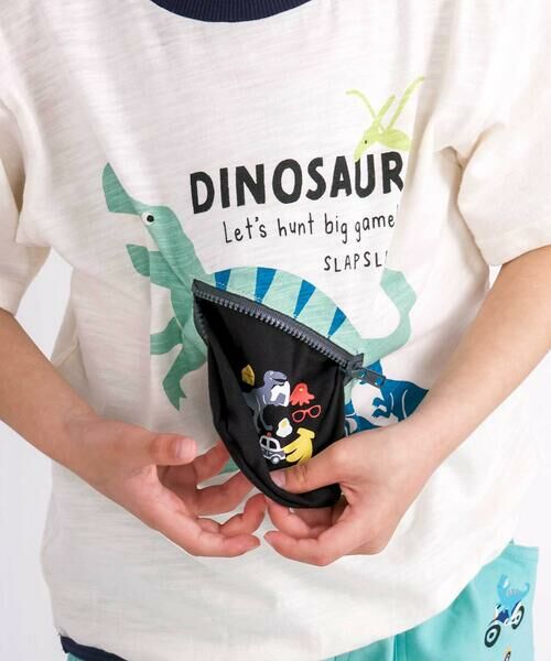 SLAP SLIP / スラップ スリップ Tシャツ | 【接触冷感】もぐもぐ恐竜モチーフTシャツ(80~130cm) | 詳細3