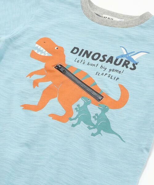 SLAP SLIP / スラップ スリップ Tシャツ | 【接触冷感】もぐもぐ恐竜モチーフTシャツ(80~130cm) | 詳細12