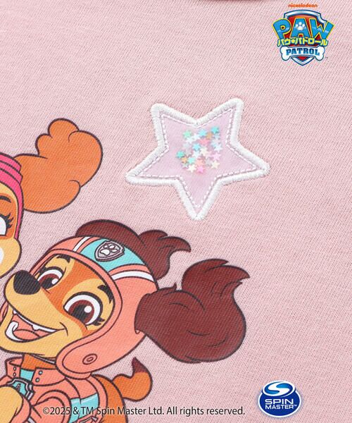 SLAP SLIP / スラップ スリップ Tシャツ | 【パウ・パトロール×SLAPSLIP】袖フリルキャラクタープリントキラキラTシャツ(90~130cm) | 詳細5