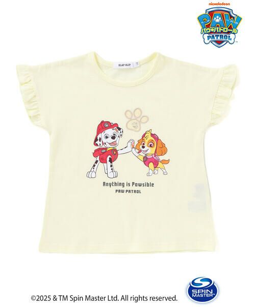 SLAP SLIP / スラップ スリップ Tシャツ | 【パウ・パトロール×SLAPSLIP】袖フリルキャラクタープリントキラキラTシャツ(90~130cm) | 詳細11