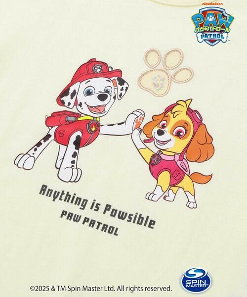 SLAP SLIP / スラップ スリップ Tシャツ | 【パウ・パトロール×SLAPSLIP】袖フリルキャラクタープリントキラキラTシャツ(90~130cm) | 詳細13