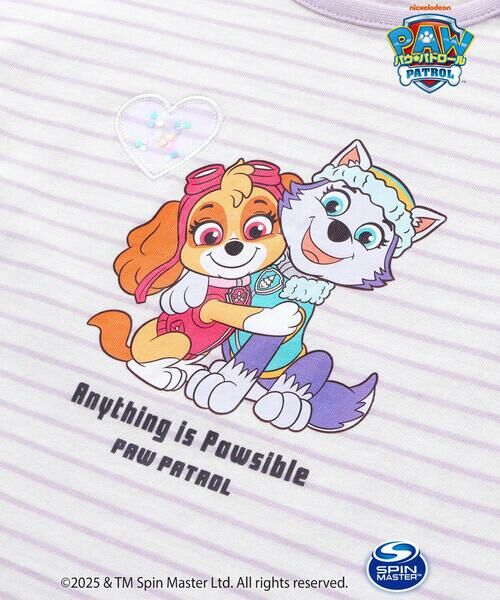 SLAP SLIP / スラップ スリップ Tシャツ | 【パウ・パトロール×SLAPSLIP】袖フリルキャラクタープリントキラキラTシャツ(90~130cm) | 詳細17