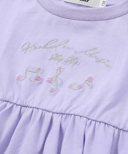 SLAP SLIP / スラップ スリップ ミニ丈・ひざ丈ワンピース | ストライプチェック袖リボンオフショルワンピース(90~130cm) | 詳細11