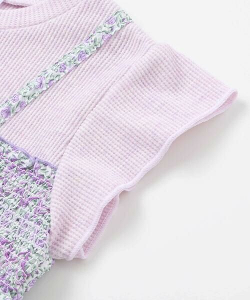 SLAP SLIP / スラップ スリップ ミニ丈・ひざ丈ワンピース | 花柄シフォンドッキングワンピース(80~130cm) | 詳細11