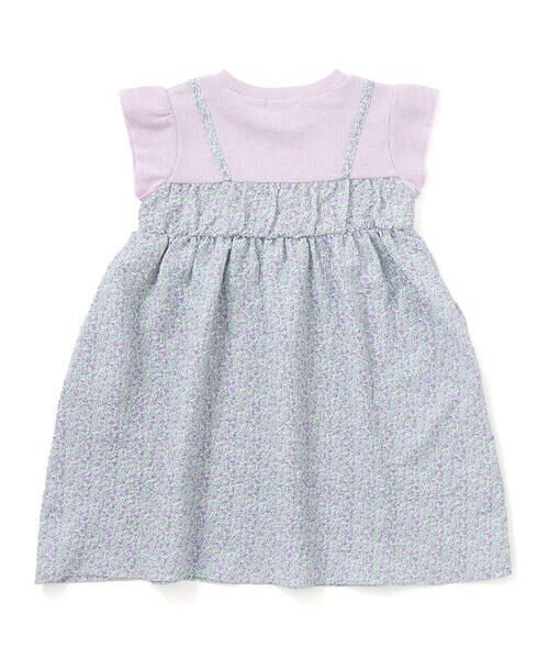 SLAP SLIP / スラップ スリップ ミニ丈・ひざ丈ワンピース | 花柄シフォンドッキングワンピース(80~130cm) | 詳細8