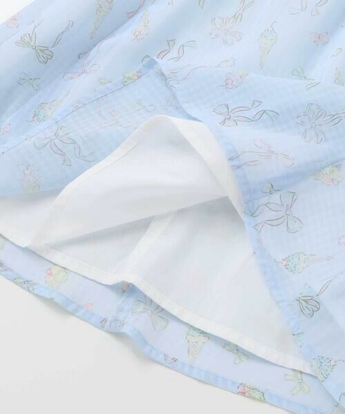 SLAP SLIP / スラップ スリップ ミニ丈・ひざ丈ワンピース | アイス柄プリントシアーチェックワンピース(80~130cm) | 詳細19