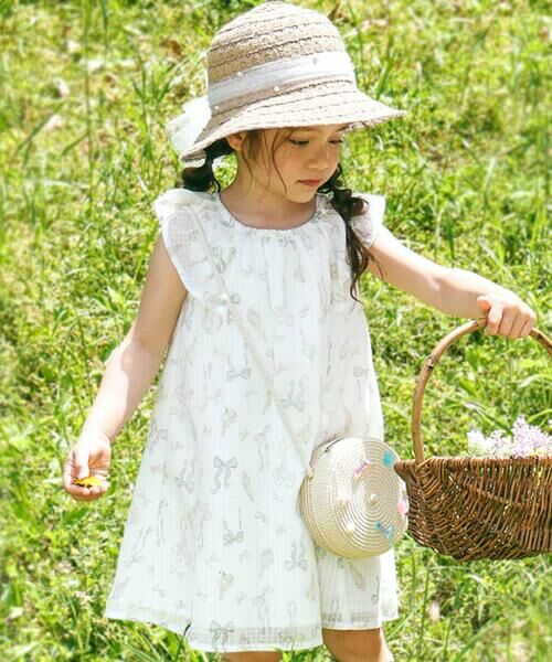 SLAP SLIP / スラップ スリップ ミニ丈・ひざ丈ワンピース | アイス柄プリントシアーチェックワンピース(80~130cm) | 詳細21